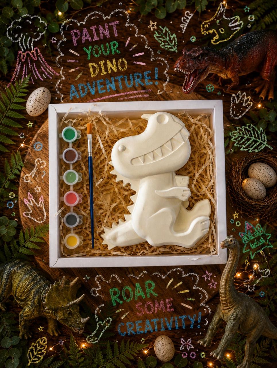 Paint Your Own Giant Dinosaur Kit (white)