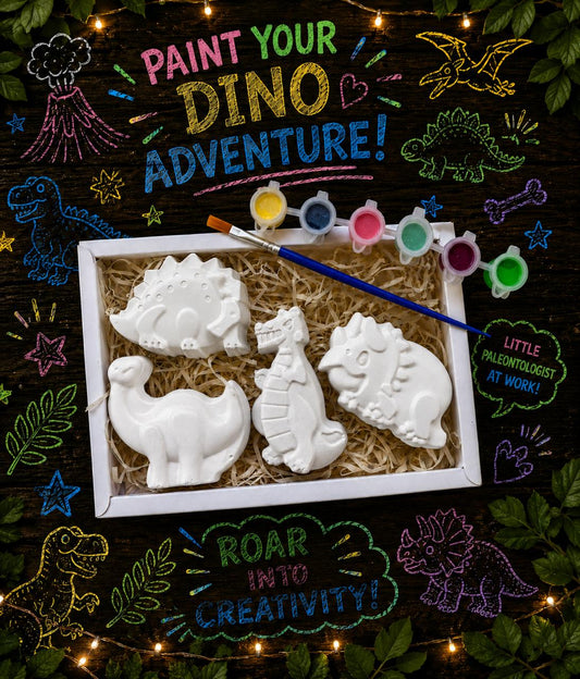 Paint Your Own Dinos (white)