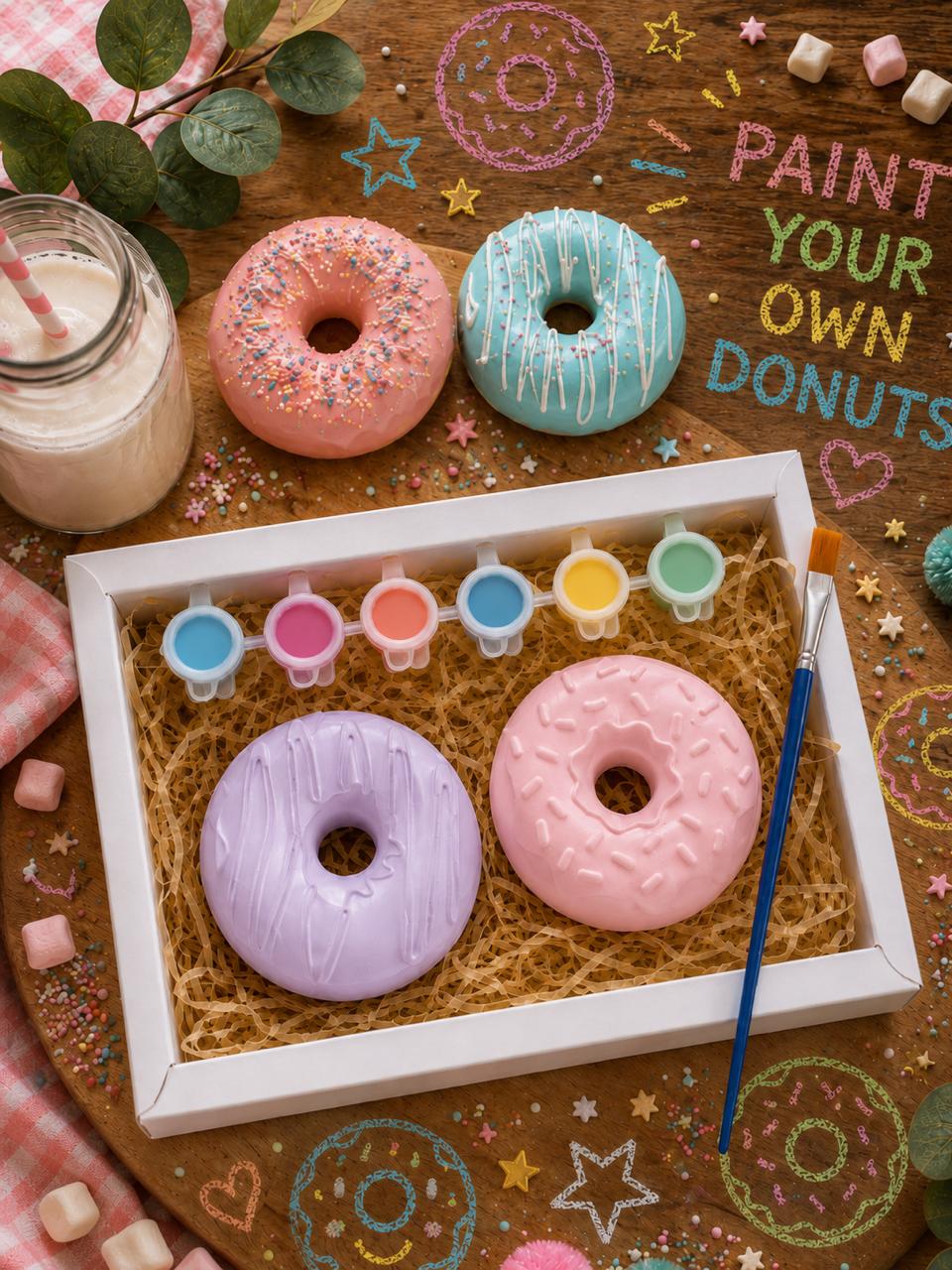 Paint Your Own Donut Pair Kit (colour)