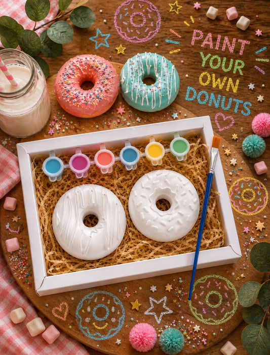 Paint Your Own Donut Pair Kit (white)