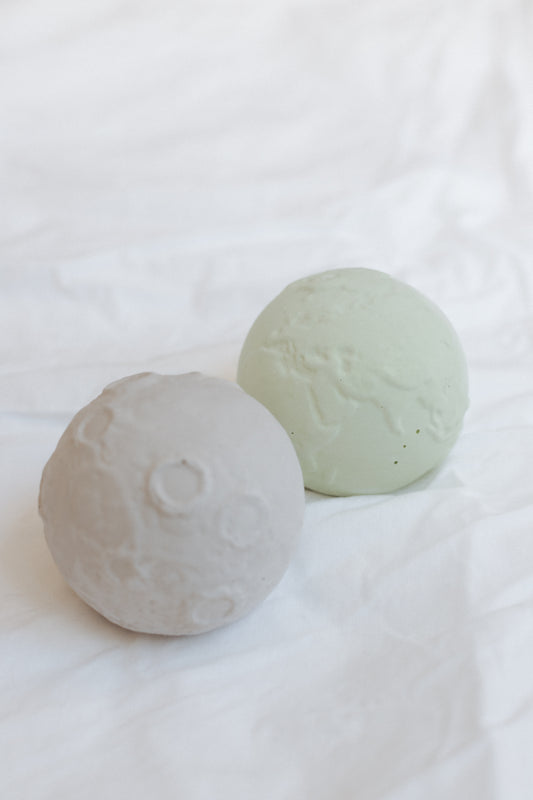 Moon and Earth