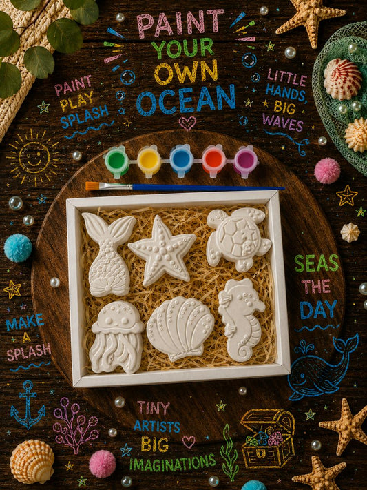 Paint Your Own Ocean Kit (white)