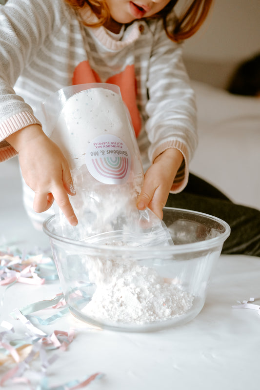 Glitter Playdough Mix